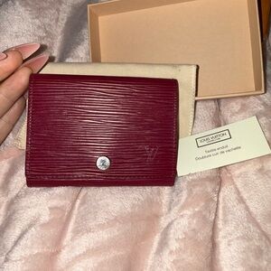 Louis Vuitton small epi leather wallet